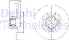 Delphi BG9114RSC - Спирачен диск vvparts.bg