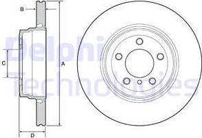 Delphi BG9120C - Спирачен диск vvparts.bg