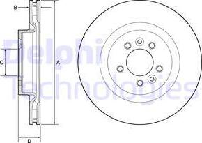 Delphi BG9204C-18B1 - Спирачен диск vvparts.bg