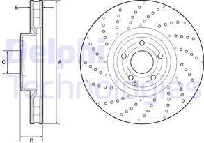 Delphi BG9215C - Спирачен диск vvparts.bg