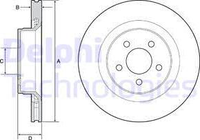 Delphi BG9217C - Спирачен диск vvparts.bg