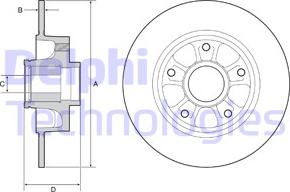 Delphi BG9230RS - Спирачен диск vvparts.bg