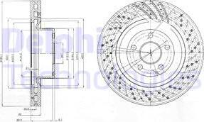 Delphi BG9754 - Спирачен диск vvparts.bg