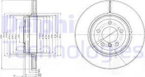 Delphi BG9789 - Спирачен диск vvparts.bg