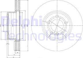 Delphi BG9786 - Спирачен диск vvparts.bg