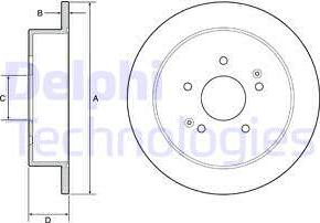 Delphi BG4940C - Спирачен диск vvparts.bg