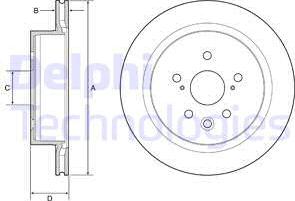 Delphi BG4962C - Спирачен диск vvparts.bg