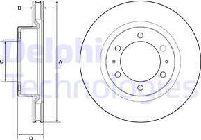 Delphi BG4925C - Спирачен диск vvparts.bg