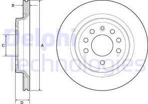 Delphi BG4922C - Спирачен диск vvparts.bg