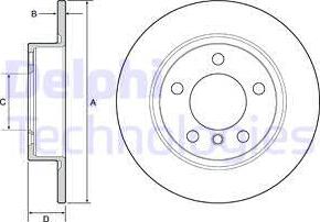 Delphi BG4561 - Спирачен диск vvparts.bg