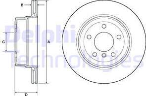 Delphi BG4695C - Спирачен диск vvparts.bg