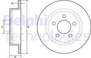 Delphi BG4648 - Спирачен диск vvparts.bg