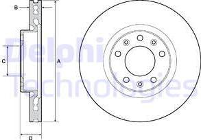 Delphi BG4669C - Спирачен диск vvparts.bg