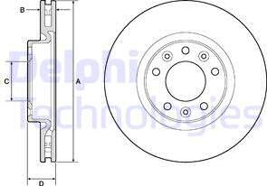 Delphi BG4674C - Спирачен диск vvparts.bg