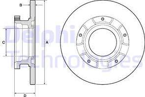 Delphi BG4673 - Спирачен диск vvparts.bg