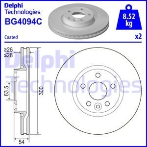 Delphi BG4094C - Спирачен диск vvparts.bg
