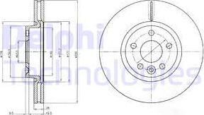 Delphi BG4094 - Спирачен диск vvparts.bg