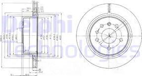 Delphi BG4043 - Спирачен диск vvparts.bg