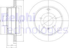 Delphi BG4069 - Спирачен диск vvparts.bg