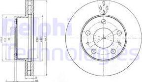 Delphi BG4060 - Спирачен диск vvparts.bg