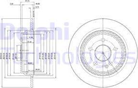 Delphi BG4063 - Спирачен диск vvparts.bg