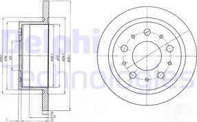 Delphi BG4062 - Спирачен диск vvparts.bg