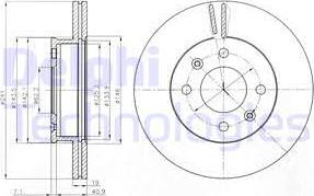 Delphi BG4009 - Спирачен диск vvparts.bg