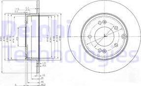 Delphi BG4012 - Спирачен диск vvparts.bg