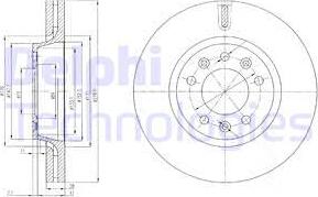 Delphi BG4084 - Спирачен диск vvparts.bg