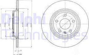 Delphi BG4081 - Спирачен диск vvparts.bg