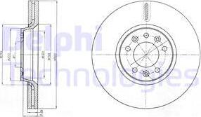 Delphi BG4083 - Спирачен диск vvparts.bg