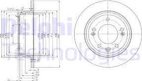 Delphi BG4082 - Спирачен диск vvparts.bg