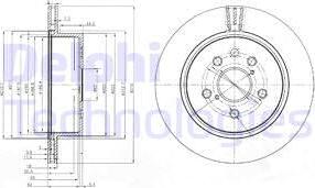 Delphi BG4024 - Спирачен диск vvparts.bg