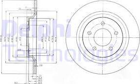 Delphi BG4026 - Спирачен диск vvparts.bg