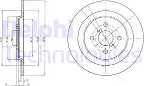 Delphi BG4076 - Спирачен диск vvparts.bg