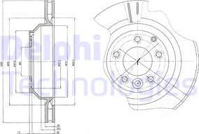 Delphi BG4070 - Спирачен диск vvparts.bg