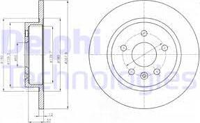 Delphi BG4199 - Спирачен диск vvparts.bg