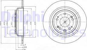 Delphi BG4196 - Спирачен диск vvparts.bg