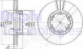 Delphi BG4140 - Спирачен диск vvparts.bg