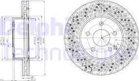 Delphi BG4142 - Спирачен диск vvparts.bg