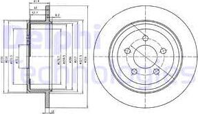 Delphi BG4159 - Спирачен диск vvparts.bg