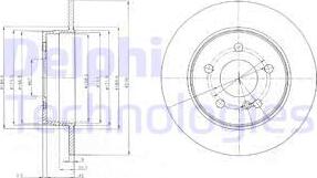 Delphi BG4152 - Спирачен диск vvparts.bg