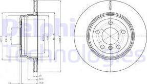 Delphi BG4168 - Спирачен диск vvparts.bg