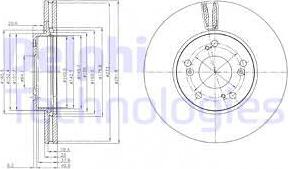 Delphi BG4119 - Спирачен диск vvparts.bg