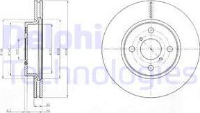 Delphi BG4116C - Спирачен диск vvparts.bg