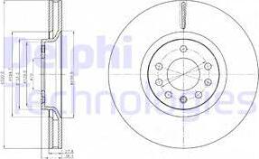 Delphi BG4185 - Спирачен диск vvparts.bg