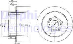 Delphi BG4180 - Спирачен диск vvparts.bg