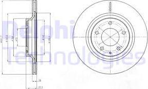 Delphi BG4182 - Спирачен диск vvparts.bg