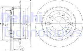 Delphi BG4138 - Спирачен диск vvparts.bg