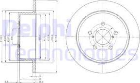 Delphi BG4129 - Спирачен диск vvparts.bg